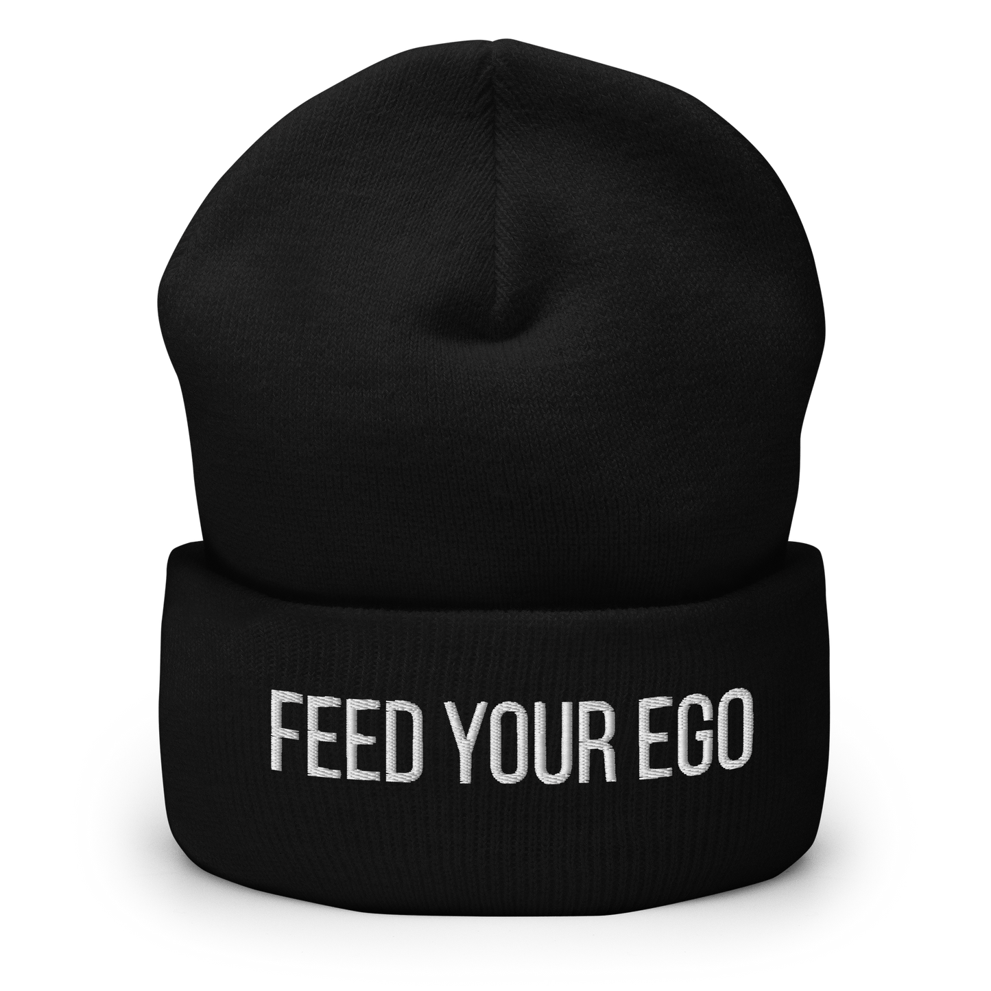 Feed Your Ego Black Beanie