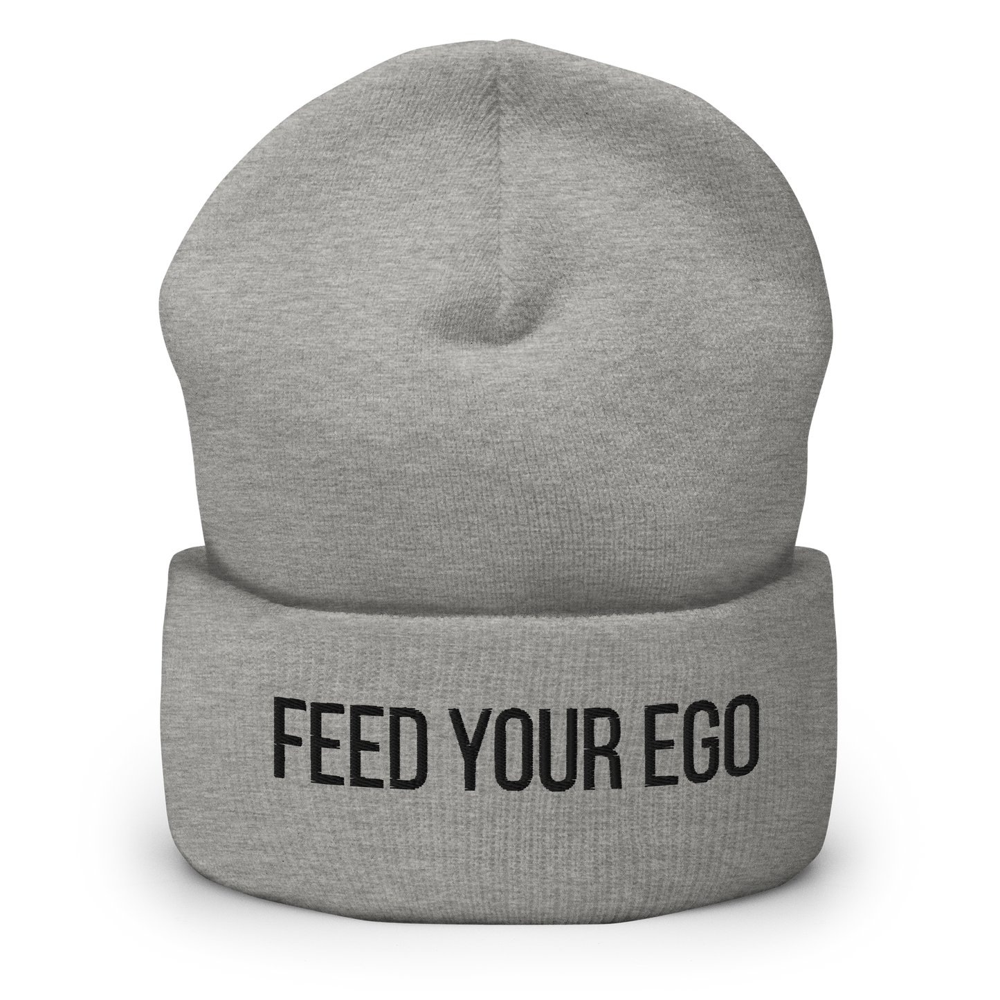 Feed Your Ego Grey Beanie