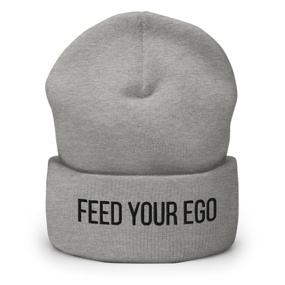 Feed Your Ego Grey Beanie
