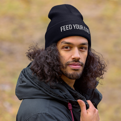 Feed Your Ego Navy Beanie