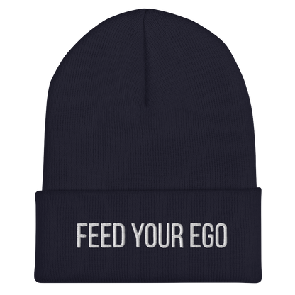 Feed Your Ego Navy Beanie